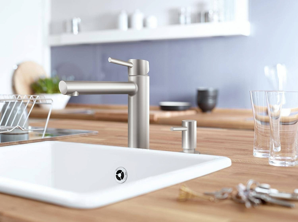 Диспенсер Grohe Cosmopolitan 40535DC0 сталь купить в интернет-магазине сантехники Sanbest