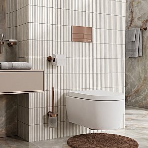 Система инсталляции для унитаза WasserKraft Dinkel 58TLT.010.ME.RG04 с кнопкой розовое золото купить в интернет-магазине сантехники Sanbest