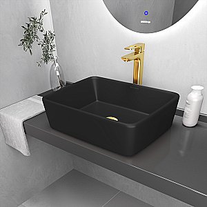 Раковина Grossman 48 GR-3016BM черная матовая купить в интернет-магазине Sanbest