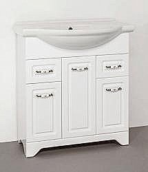 Тумба под раковину Style Line Олеандр-2 75 белая купить в интернет-магазине сантехники Sanbest