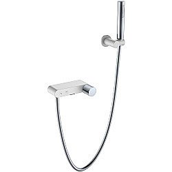 Смеситель для душа Boheme Stick 123-WCR.2 белый/хром купить в интернет-магазине сантехники Sanbest