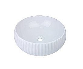 Раковина накладная Bronze de Luxe Esmeralda 40 1382W белая купить в интернет-магазине Sanbest