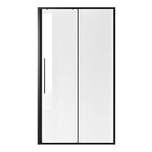 Душевая дверь Niagara Nova NG-84-13AB 130 стекло прозрачное/профиль черный матовый купить в интернет-магазине Sanbest
