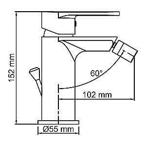 Инсталляция для биде со смесителем WasserKraft Naab 86BDT.050.WH.SQ7406 белая панель/смеситель черный Soft-touch купить в интернет-магазине сантехники Sanbest