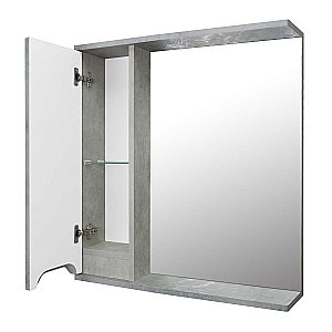 Зеркало со шкафом Loranto Florena 70 светлый бетон купить в интернет-магазине сантехники Sanbest