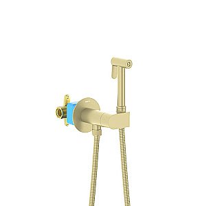 Гигиенический душ Aquatek Оберон AQ1024BG золото шлифованное купить в интернет-магазине сантехники Sanbest