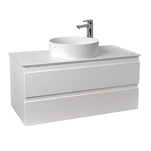 Тумба с раковиной и столешницей Jacob Delafon MADELEINE 100 белый матовый для ванной в интернет-магазине Sanbest