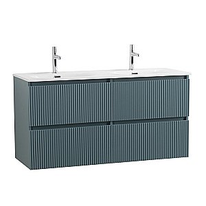 Тумба с раковиной BelBagno UNO-1200-4C-SO-AO голубой матовый для ванной в интернет-магазине Sanbest