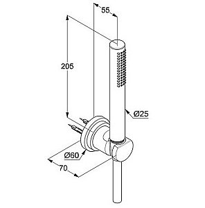 Душевой гарнитур Kludi Nova Fonte Classic 2085005-25 хром купить в интернет-магазине сантехники Sanbest