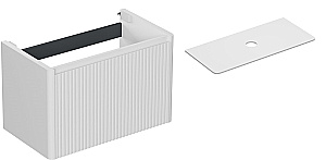 Тумба с раковиной и столешницей Allen Brau Gravity 80 1.370017.WM белая матовая для ванной в интернет-магазине Sanbest