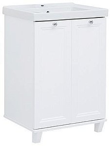 Тумба с раковиной Aquanet Амели 261989 60 белый для ванной в интернет-магазине Sanbest
