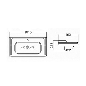 Раковина CeramaLux N 3310 купить в интернет-магазине Sanbest