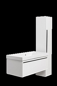 Тумба с раковиной LA FENICE Elba Bianco 100 белая для ванной в интернет-магазине Sanbest