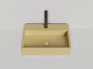 Раковина Salini OTTAVIA 1103201MF 59,5 из искусственного камня S-Stone, матовая, цвет по RAL полностью купить в интернет-магазине Sanbest