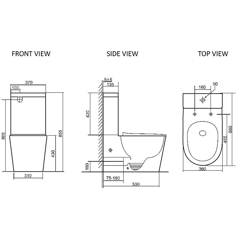 Унитаз-компакт SantiLine SL-5026  безободковый, слив торнадо, с бачком, с крышкой микролифт,белый купить в интернет-магазине Sanbest