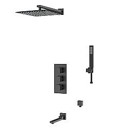 Душевая система D&K Bayern.Liszt DA2515605A04 черная матовая купить в интернет-магазине сантехники Sanbest