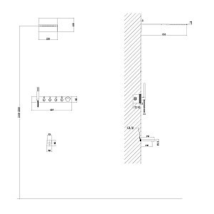 Душевая система Abber Rund AF8753SP сатин купить в интернет-магазине сантехники Sanbest
