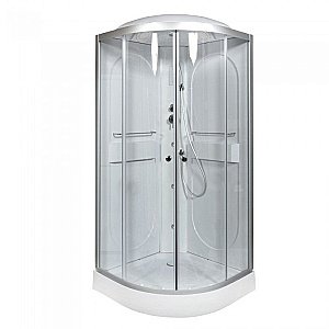 Душевая кабина DTO L 609 98680 90x90 с гидромассажем и электрикой купить в интернет-магазине Sanbest