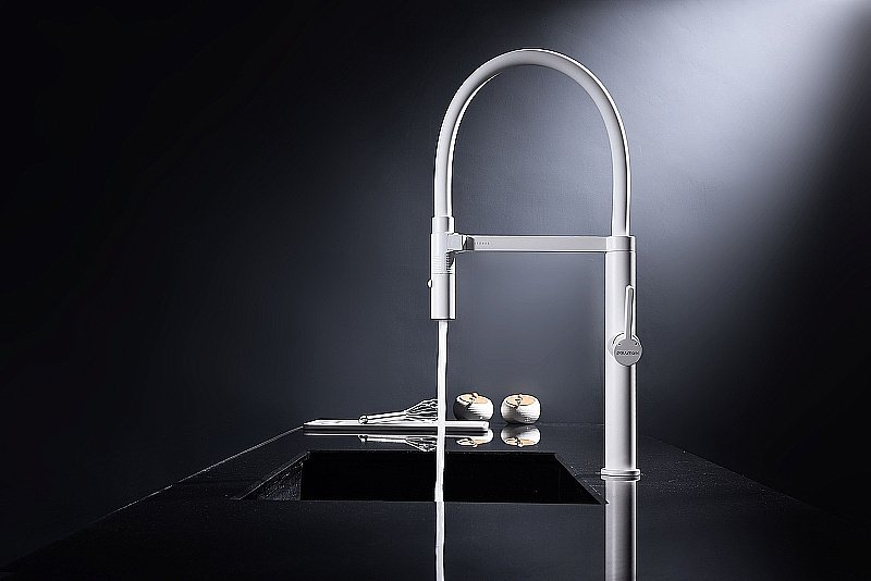 Смеситель для кухни Paulmark Leader Le214101-WH белый матовый купить в интернет-магазине сантехники Sanbest