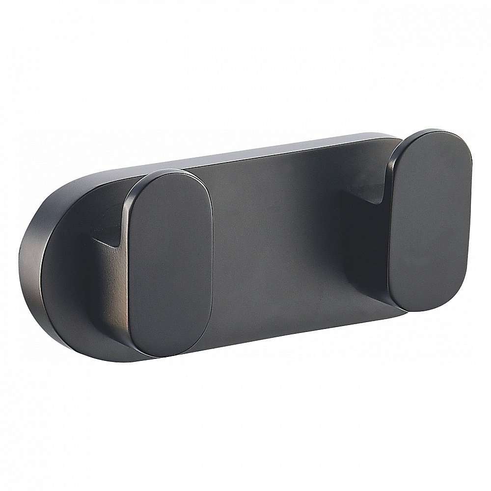 Двойной крючок для ванной WONZON & WOGHAND CARBON, Черный (WW-7725) купить в интернет-магазине сантехники Sanbest