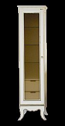 Пенал напольный Misty Анжелика 40,4 белый сусальное золото для ванной в интернет-магазине сантехники Sanbest