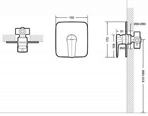 Смеситель для душа Bravat SOURCE PB8173218CP-ENG купить в интернет-магазине сантехники Sanbest