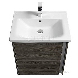 Тумба с раковиной Акватон Стоун 60 грецкий орех для ванной в интернет-магазине Sanbest