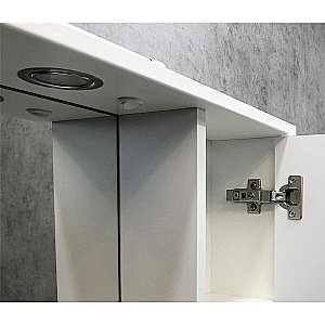 Зеркало со шкафом Comforty Модена М 00-00001640 75 белый матовый в ванную от интернет-магазине сантехники Sanbest