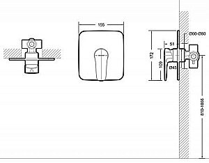 Смеситель для душа Bravat SOURCE PB8173218CP-ENG купить в интернет-магазине сантехники Sanbest