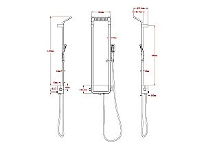 Душевая панель Black&White SEASONS Shine White W1010 белая купить в интернет-магазине сантехники Sanbest