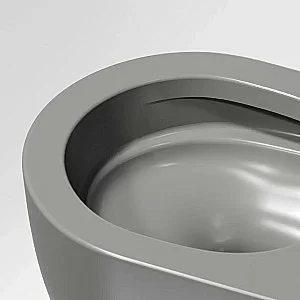 Унитаз подвесной Ceramica Nova Modena CN6063MH безободковый, с крышкой микролифт, антрацит матовый купить в интернет-магазине Sanbest