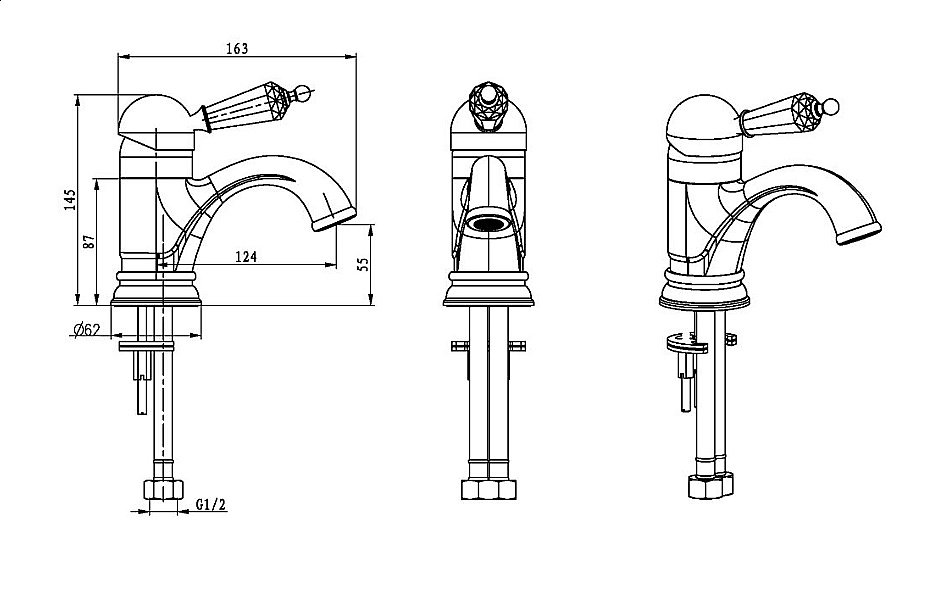 Смеситель для раковины Boheme Imperiale Ripresa 321 купить в интернет-магазине сантехники Sanbest