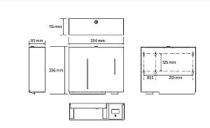Диспенсер для бумажных полотенец Bemeta Hotel 101003205 нержавеющая сталь матовая купить в интернет-магазине сантехники Sanbest