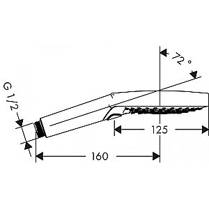 Душевая лейка Hansgrohe Raindance Select S 120 3jet 26014000 купить в интернет-магазине сантехники Sanbest