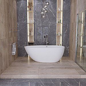 Ванна акриловая Grossman Fly GR-1103M 160х80 белая матовая купить в интернет-магазине Sanbest