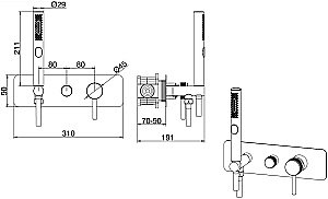 Смеситель для душа Allen Brau Priority 5.31009-00 купить в интернет-магазине сантехники Sanbest