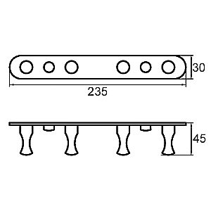 Крючок Milardo 002SM40M41 хром купить в интернет-магазине сантехники Sanbest