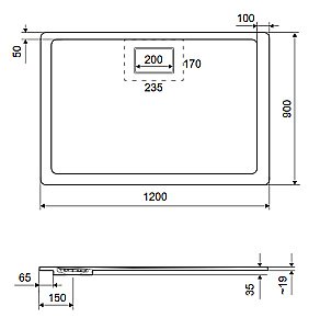 Душевой поддон Excellent Lavano 120x90 купить в интернет-магазине Sanbest