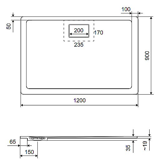 Душевой поддон Excellent Lavano 120x90 купить в интернет-магазине Sanbest