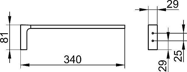 Полотенцедержатель KEUCO EDITION 11 11122010000 хром купить в интернет-магазине сантехники Sanbest