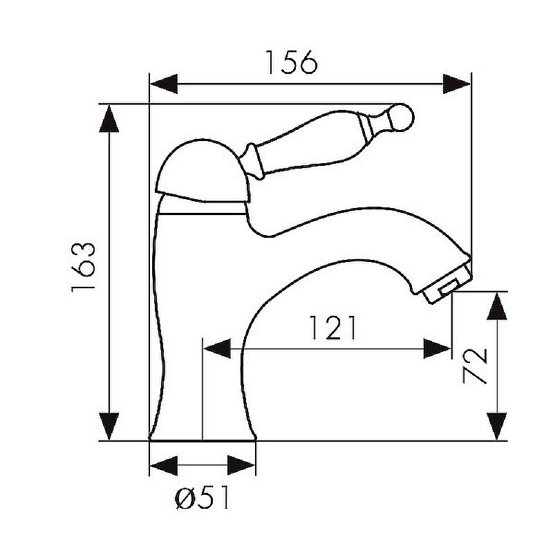 Смеситель для раковины Kaiser Vincent 31111-1 купить в интернет-магазине сантехники Sanbest