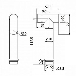 Гигиенический душ Iddis Optima Home 020SB0Gi20 купить в интернет-магазине сантехники Sanbest