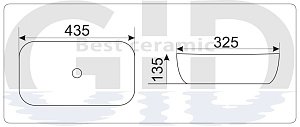 Раковина GID Mnc178 купить в интернет-магазине Sanbest