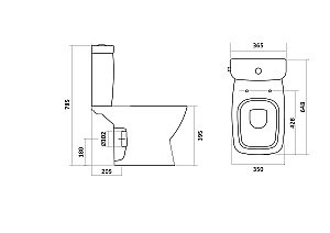Унитаз-компакт Santek Нео 1WH302194 с бачком, с крышкой микролифт купить в интернет-магазине Sanbest