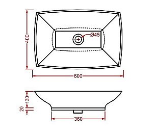 Раковина накладная Artceram Jazz 60 JZL002 05 00 белая матовая купить в интернет-магазине Sanbest