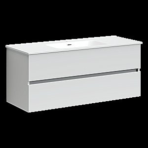 Тумба с раковиной Sancos Urban UR120-1W белый глянец для ванной в интернет-магазине Sanbest