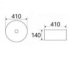 Раковина накладная CeramaLux NC 41 J2051 бежевая купить в интернет-магазине Sanbest