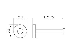 Держатель для запасной туалетной бумаги WONZON & WOGHAND EASY, Хром (WW-8106) купить в интернет-магазине сантехники Sanbest