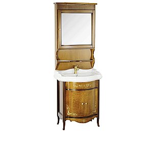 Тумба с раковиной Migliore Bella 73 Noce Napoli для ванной в интернет-магазине Sanbest