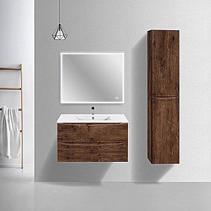 Тумба с раковиной Vincea Mia Slim 900 R.Wood для ванной в интернет-магазине Sanbest